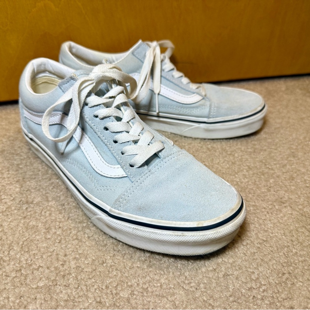 Vans Old Skool Blue Suede Sneakers